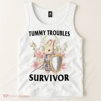 Tummy Troubles Survivor Funny Sarcastic Ibs Humor Statement Tank Top thumb 2