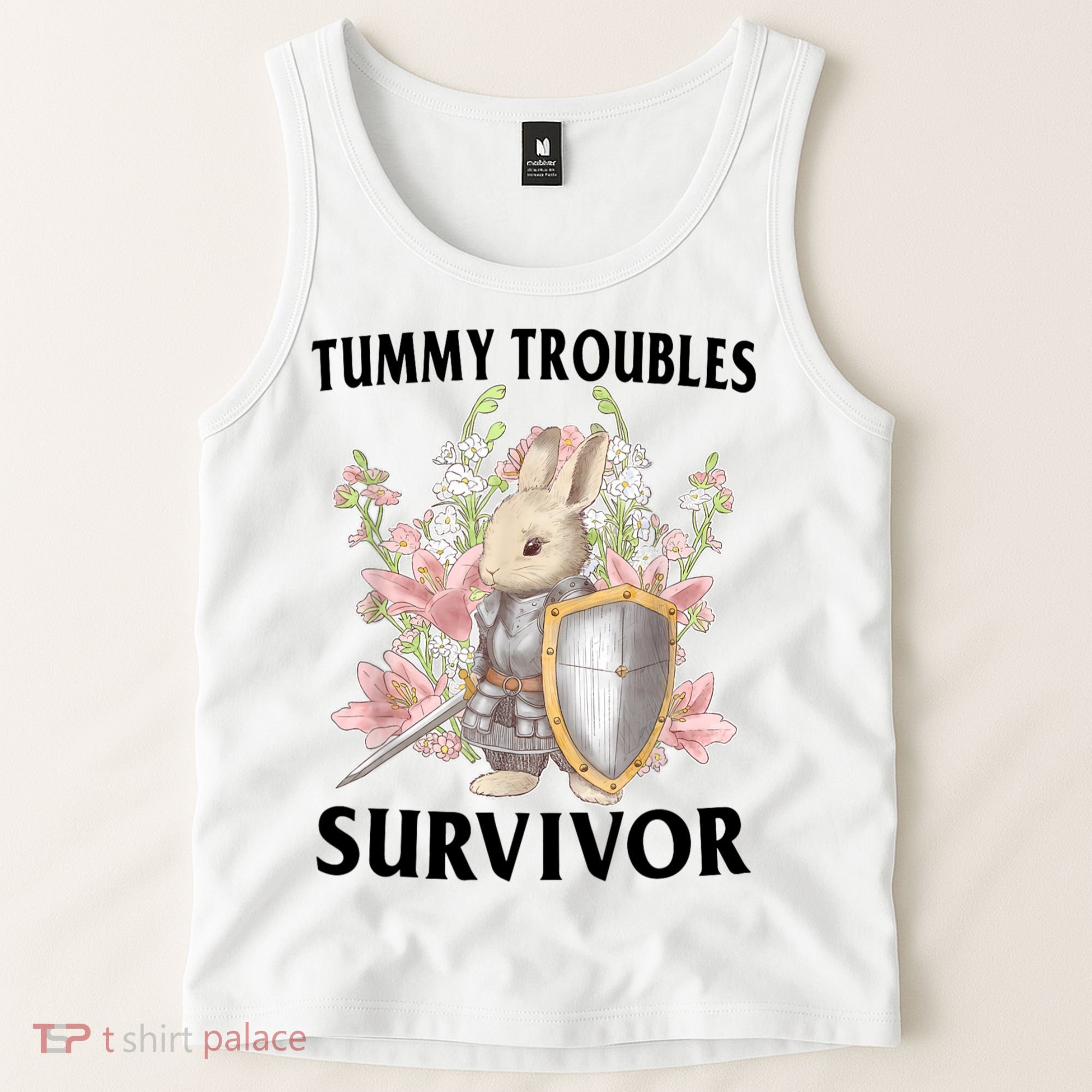 Tummy Troubles Survivor Funny Sarcastic Ibs Humor Statement Tank Top
