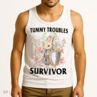 Tummy Troubles Survivor Funny Sarcastic Ibs Humor Statement Tank Top thumb 3