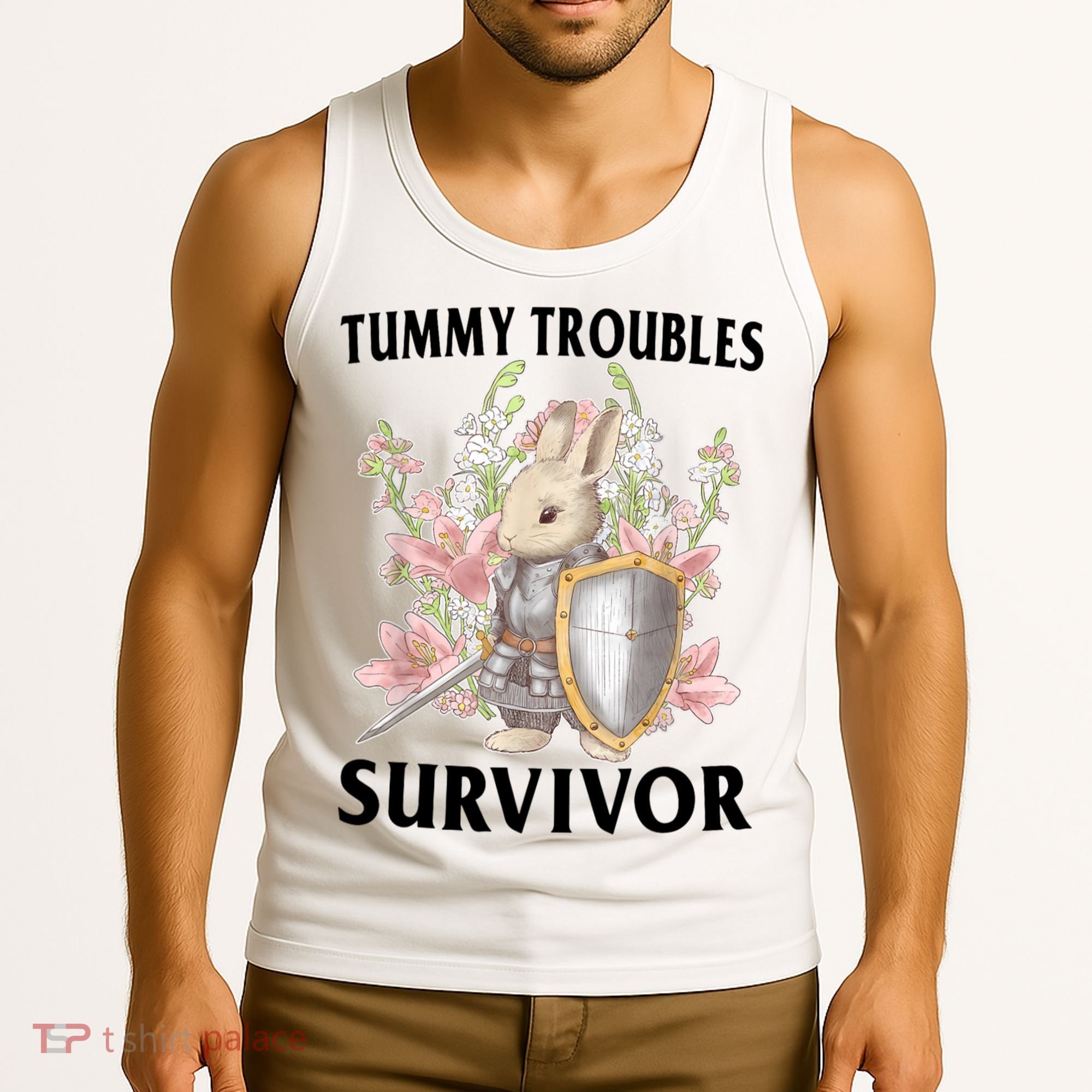 Tummy Troubles Survivor Funny Sarcastic Ibs Humor Statement Tank Top