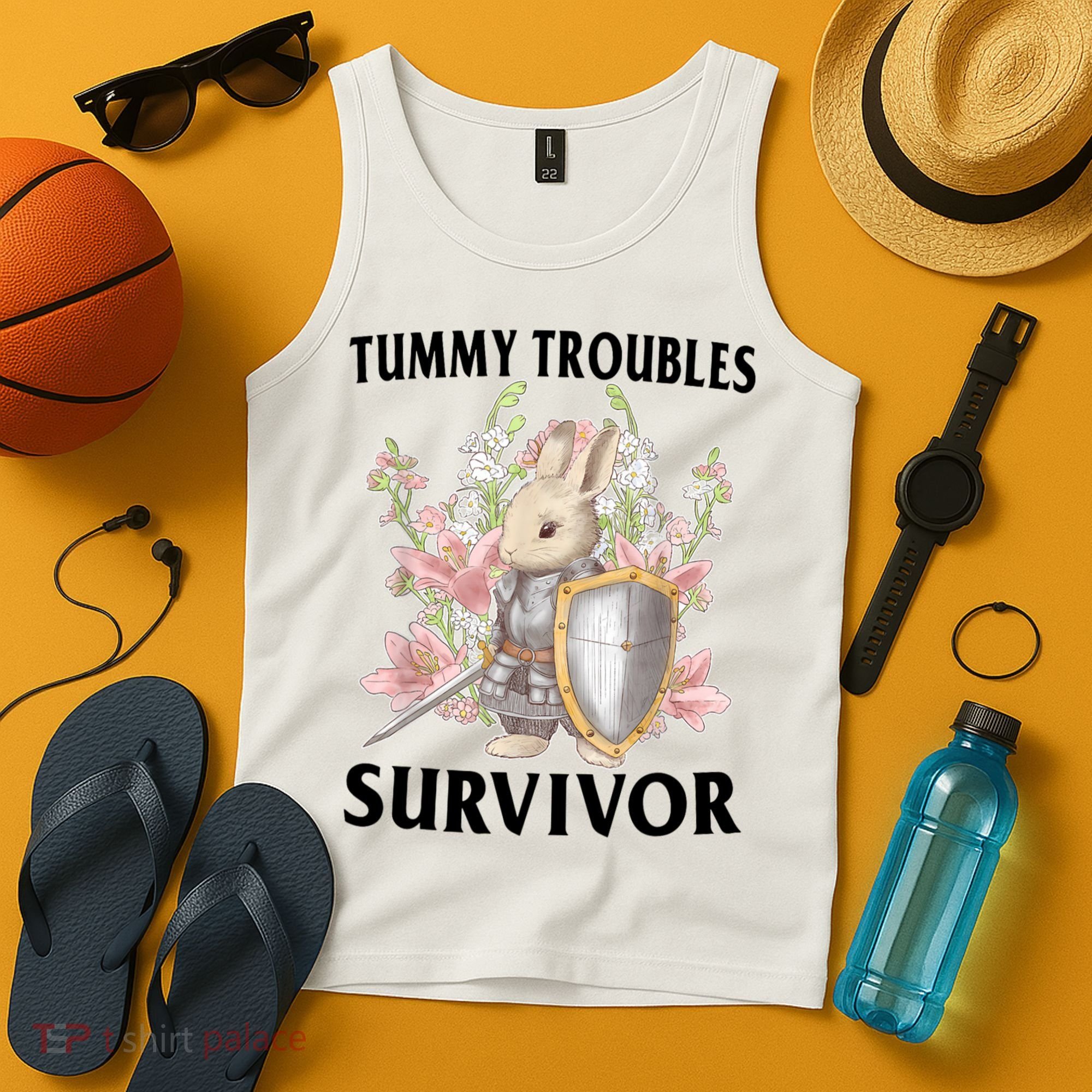 Tummy Troubles Survivor Funny Sarcastic Ibs Humor Statement Tank Top