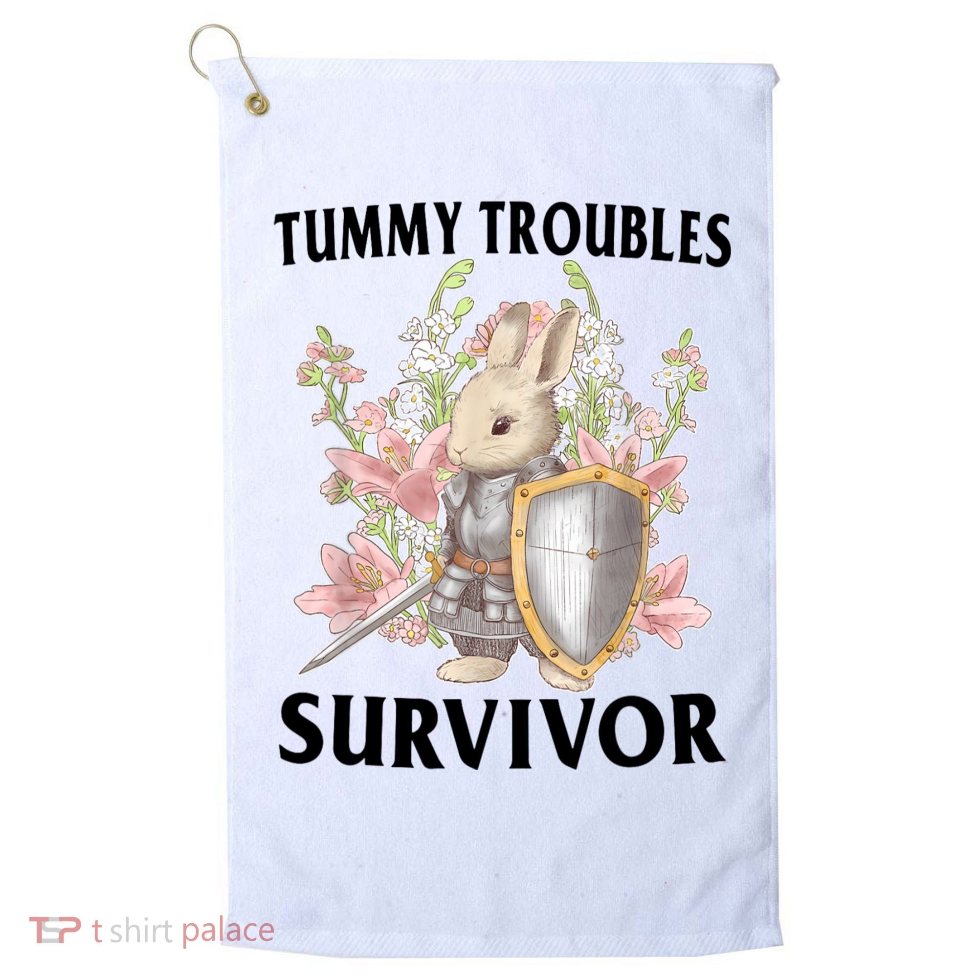 Tummy Troubles Survivor Funny Sarcastic Ibs Humor Statement Golf Towel