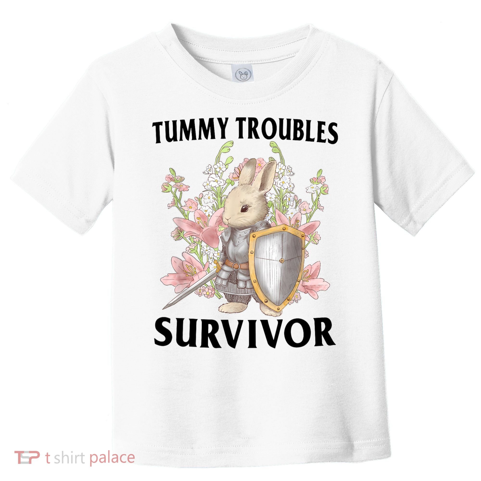 Tummy Troubles Survivor Funny Sarcastic Ibs Humor Statement Toddler T-Shirt