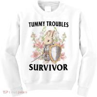 Tummy Troubles Survivor Funny Sarcastic Ibs Humor Statement Kids Sweatshirt thumb 0