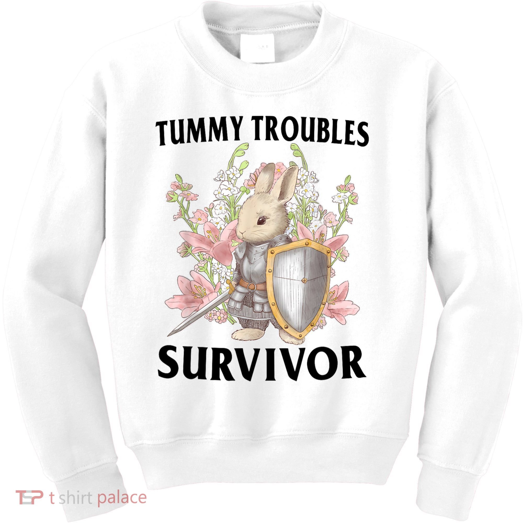 Tummy Troubles Survivor Funny Sarcastic Ibs Humor Statement Kids Sweatshirt