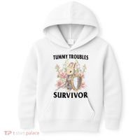 Tummy Troubles Survivor Funny Sarcastic Ibs Humor Statement Kids Hoodie thumb 0
