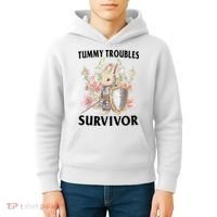 Tummy Troubles Survivor Funny Sarcastic Ibs Humor Statement Kids Hoodie thumb 4