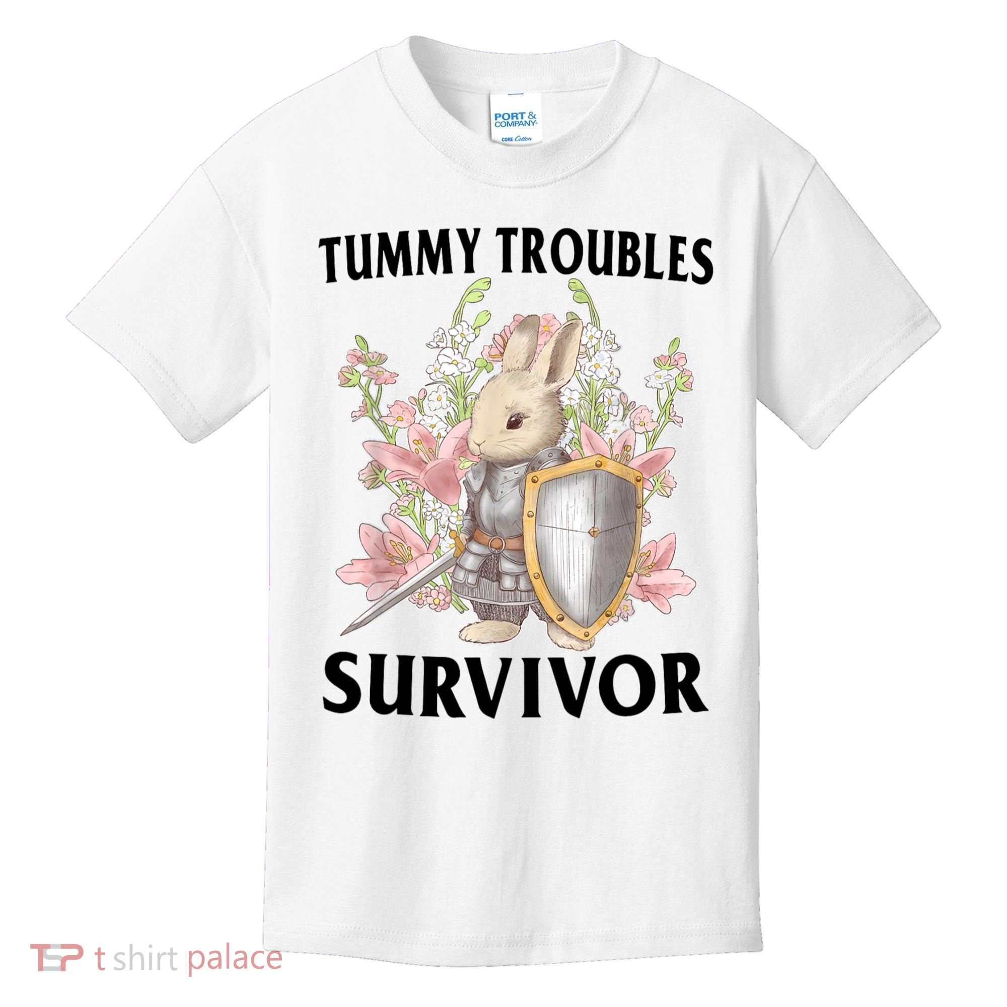 Tummy Troubles Survivor Funny Sarcastic Ibs Humor Statement Kids T-Shirt