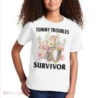 Tummy Troubles Survivor Funny Sarcastic Ibs Humor Statement Kids T-Shirt thumb 2