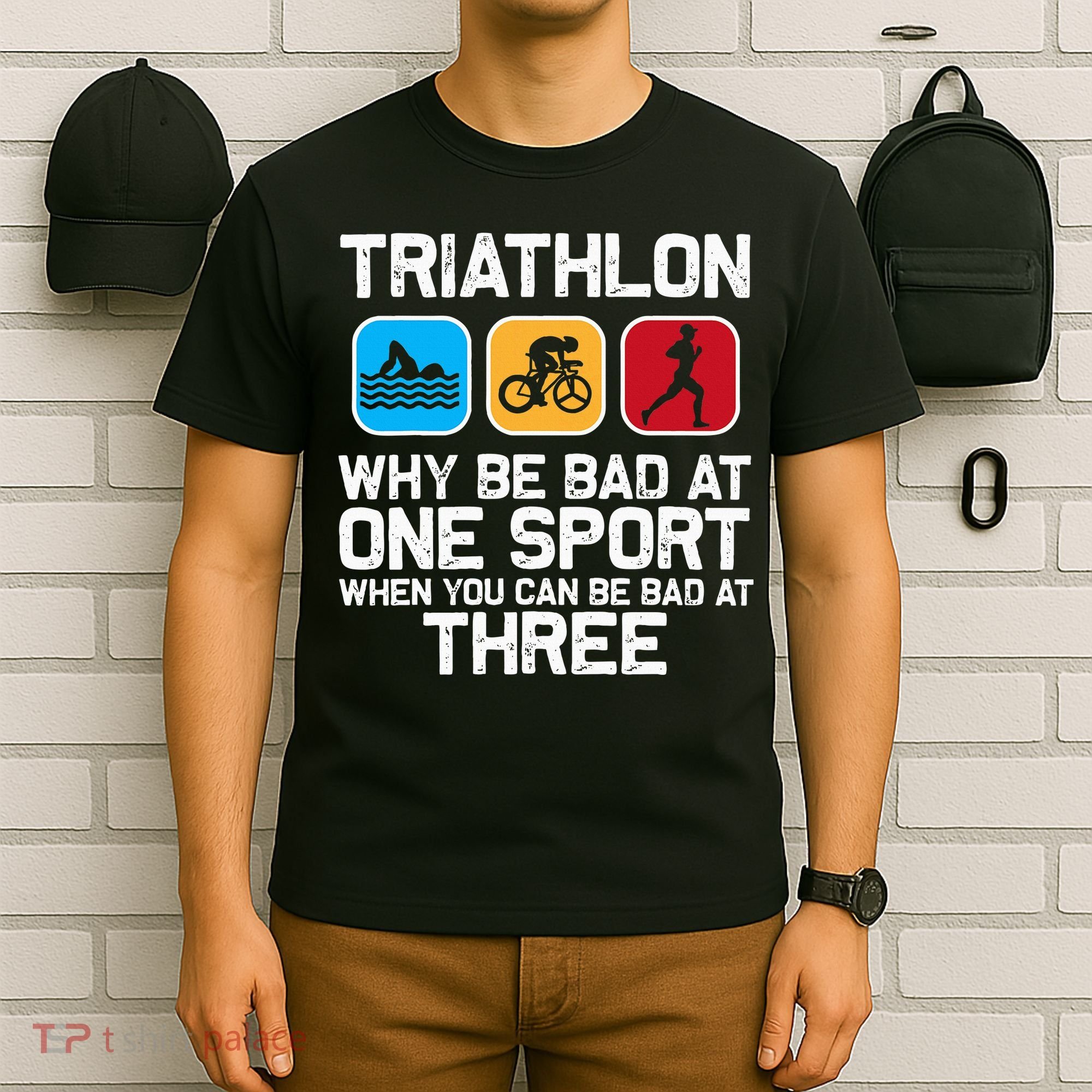 Triathlon Triathlete Swim Bike Run Sport T-Shirt
