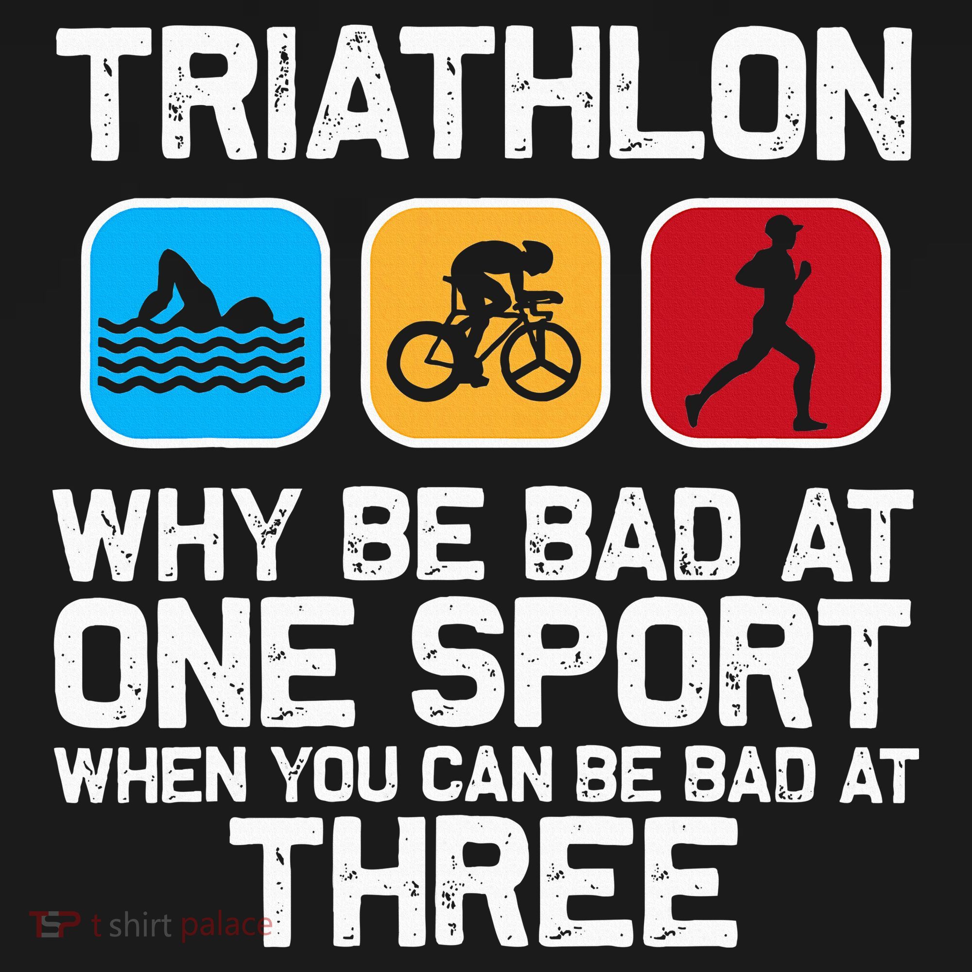 Triathlon Triathlete Swim Bike Run Sport Coaster