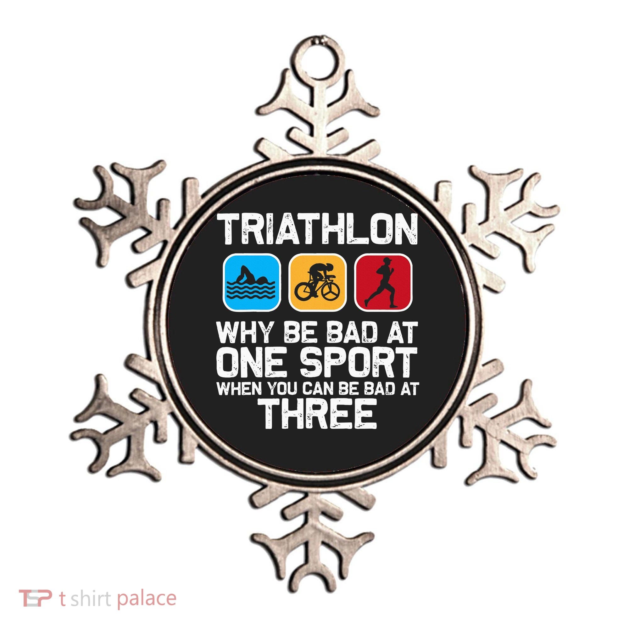 Triathlon Triathlete Swim Bike Run Sport Ornament
