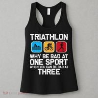 Triathlon Triathlete Swim Bike Run Sport Women's Tank Top thumb 3