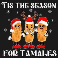 Tis The Season For Tamales Squad Costume Mexican Christmas  Women's Hoodie thumb 2