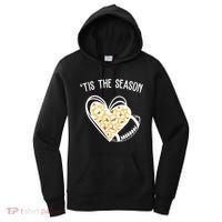 Tis The Season Football Leopard Heart Women's Hoodie thumb 0