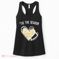 Tis The Season Football Leopard Heart Women's Tank Top thumb 0