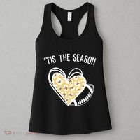 Tis The Season Football Leopard Heart Women's Tank Top thumb 3