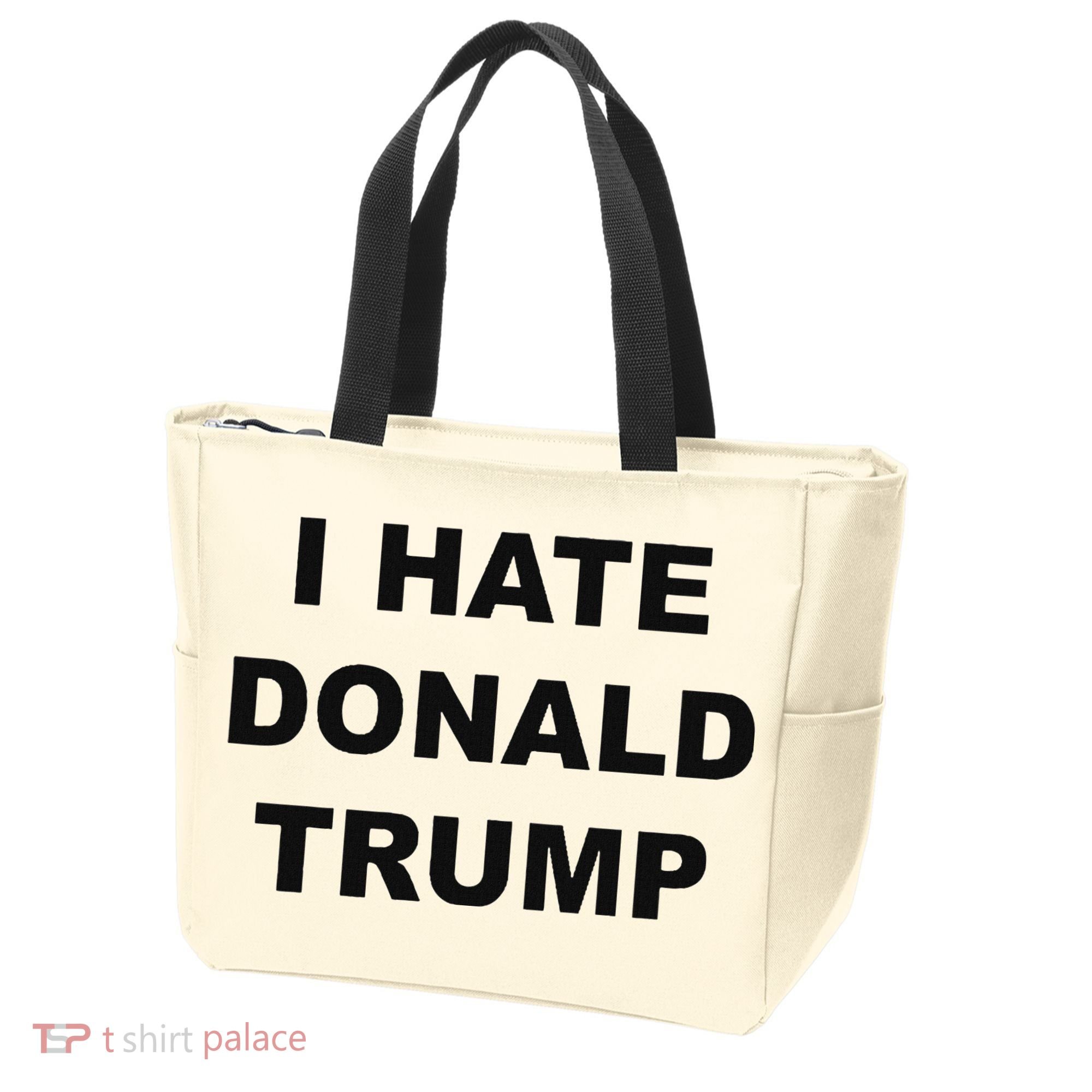 Top That Says I Hate Donald Trump Anti Trump Sucks Tote Bag