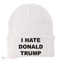 Top That Says I Hate Donald Trump Anti Trump Sucks Beanie thumb 0