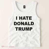 Top That Says I Hate Donald Trump Anti Trump Sucks Tank Top thumb 2