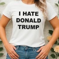 Top That Says I Hate Donald Trump Anti Trump Sucks Women's T-Shirt thumb 2