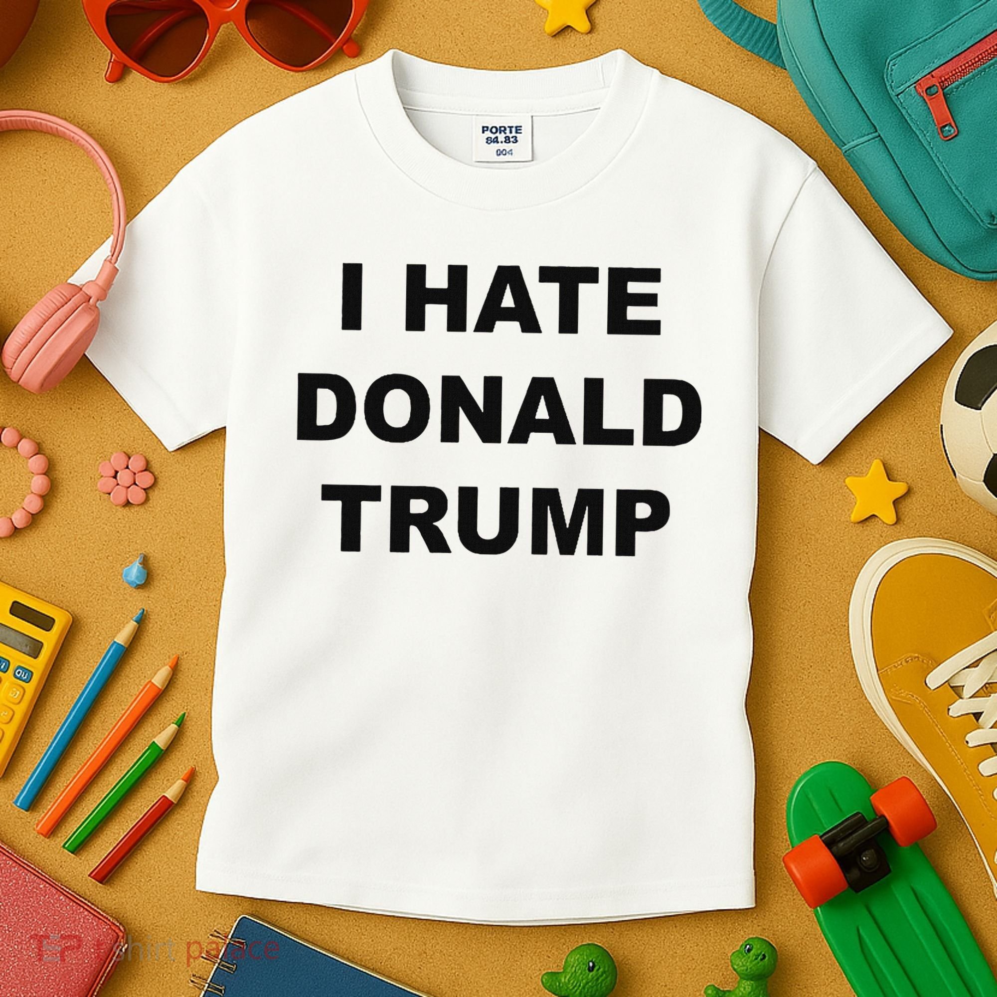 Top That Says I Hate Donald Trump Anti Trump Sucks Kids T-Shirt
