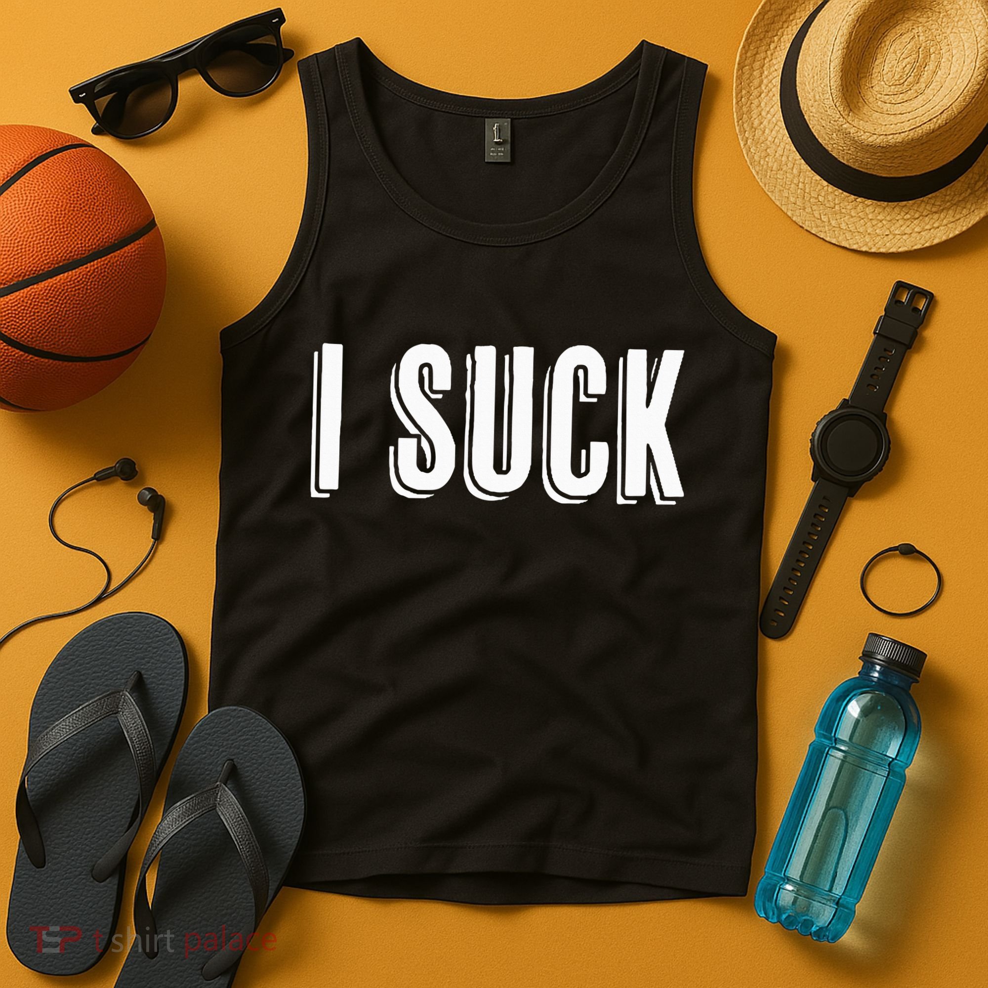 Top That Says The Words I Suck Funny Gift Tank Top