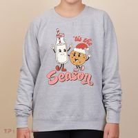 Tis The Season Christmas Santa Cookie Women's Sweatshirt thumb 0