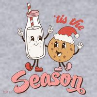Tis The Season Christmas Santa Cookie Women's Sweatshirt thumb 2
