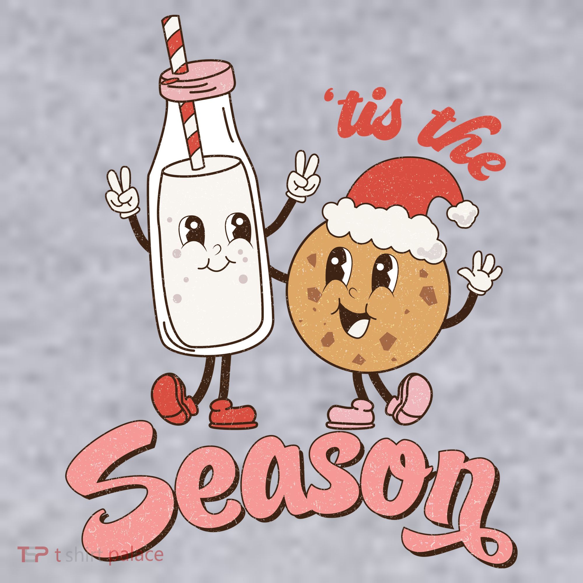 Tis The Season Christmas Santa Cookie Women's Sweatshirt