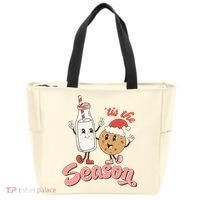 Tis The Season Christmas Santa Cookie Tote Bag thumb 0
