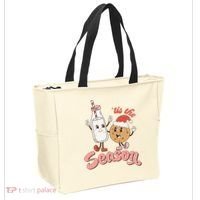 Tis The Season Christmas Santa Cookie Tote Bag thumb 2