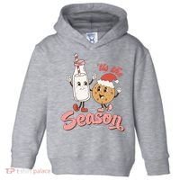 Tis The Season Christmas Santa Cookie Toddler Hoodie thumb 0