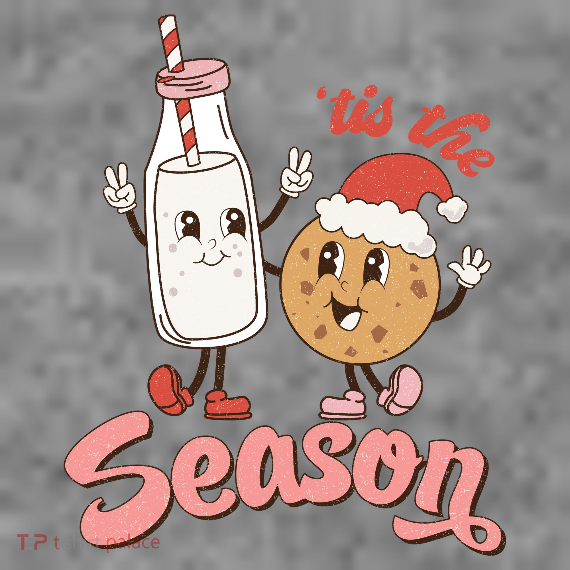 Tis The Season Christmas Santa Cookie Toddler Hoodie