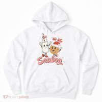 Tis The Season Christmas Santa Cookie Hoodie thumb 0