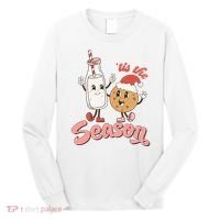 Tis The Season Christmas Santa Cookie Long Sleeve Shirt thumb 0