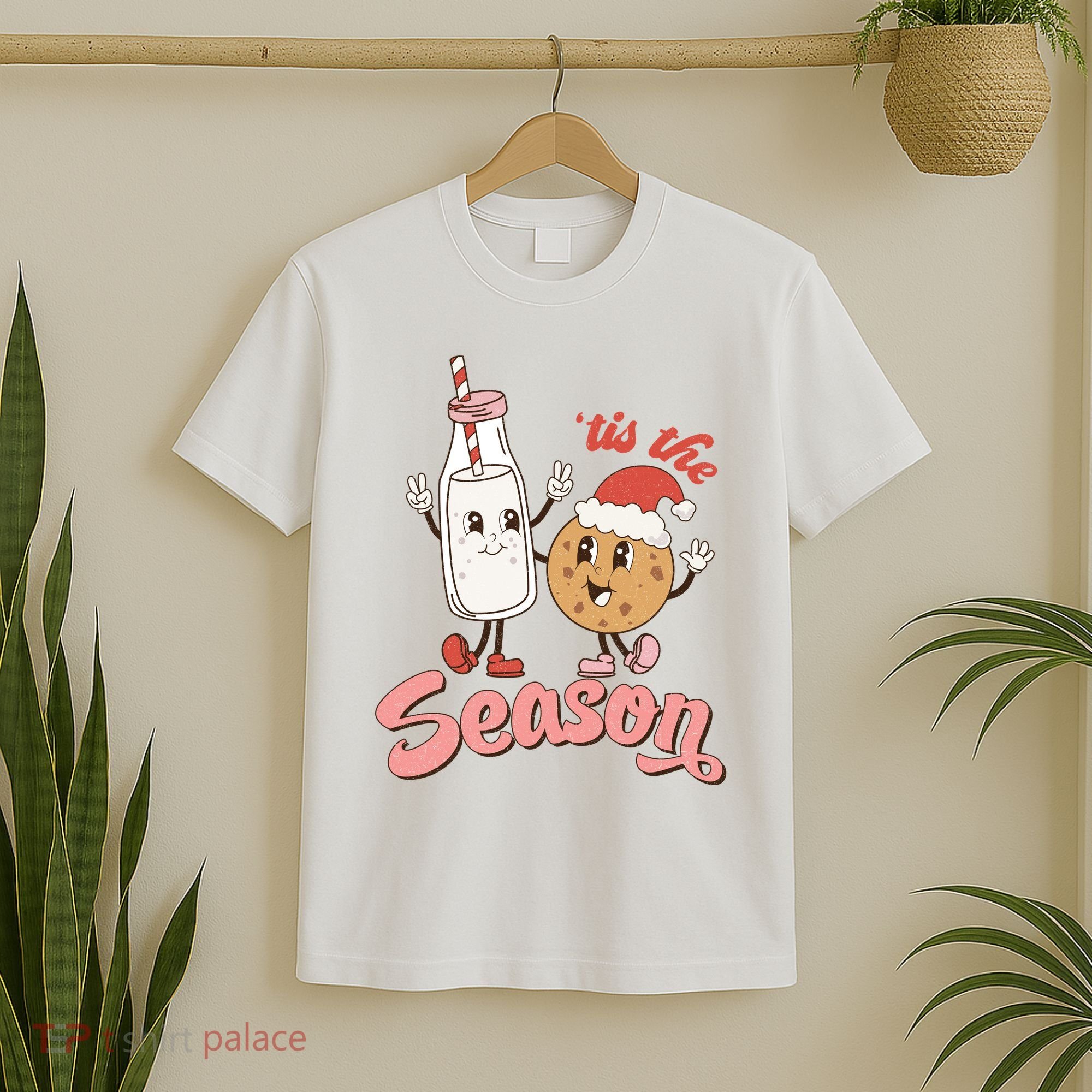 Tis The Season Christmas Santa Cookie T-Shirt