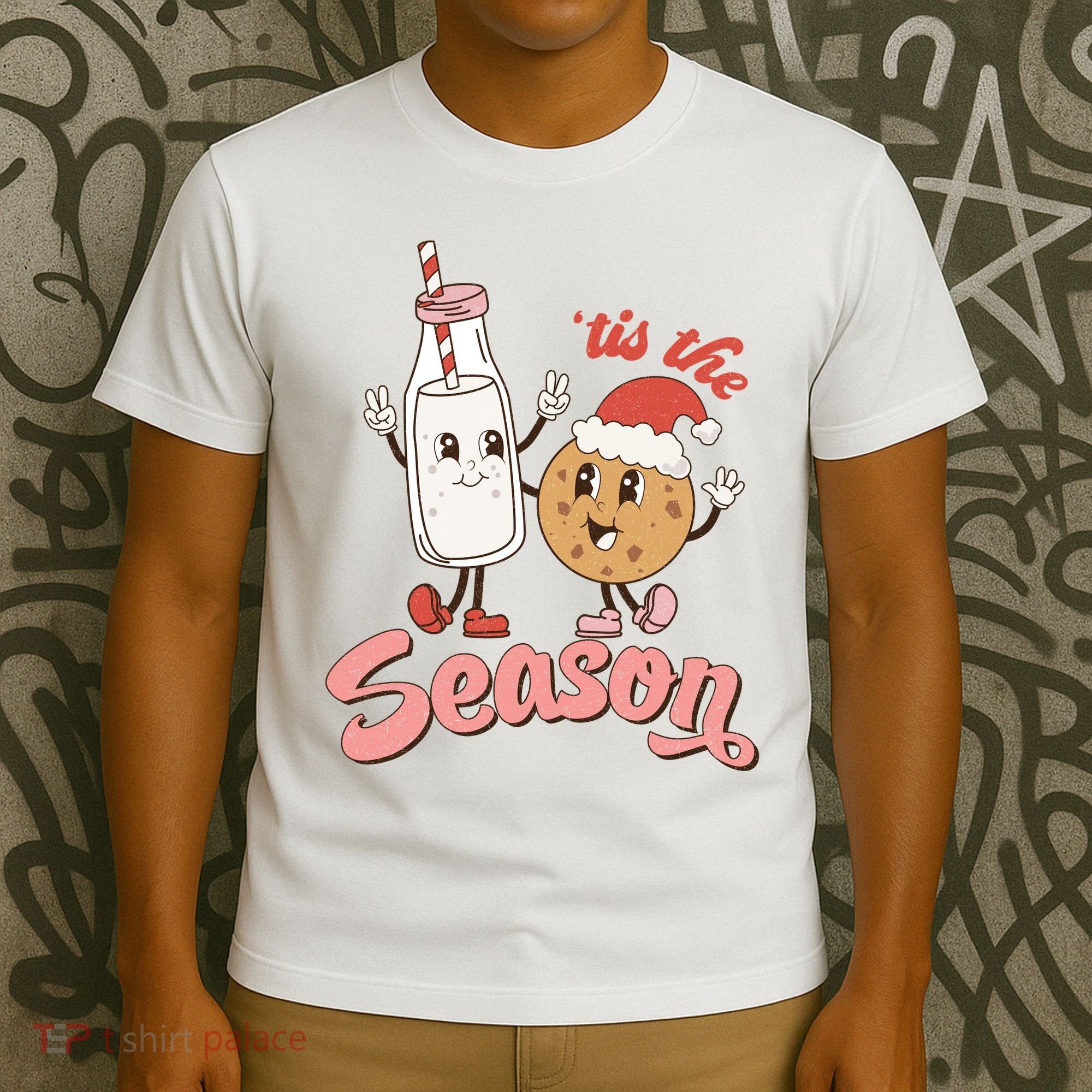 Tis The Season Christmas Santa Cookie T-Shirt