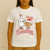 Tis The Season Christmas Santa Cookie T-Shirt thumb 4