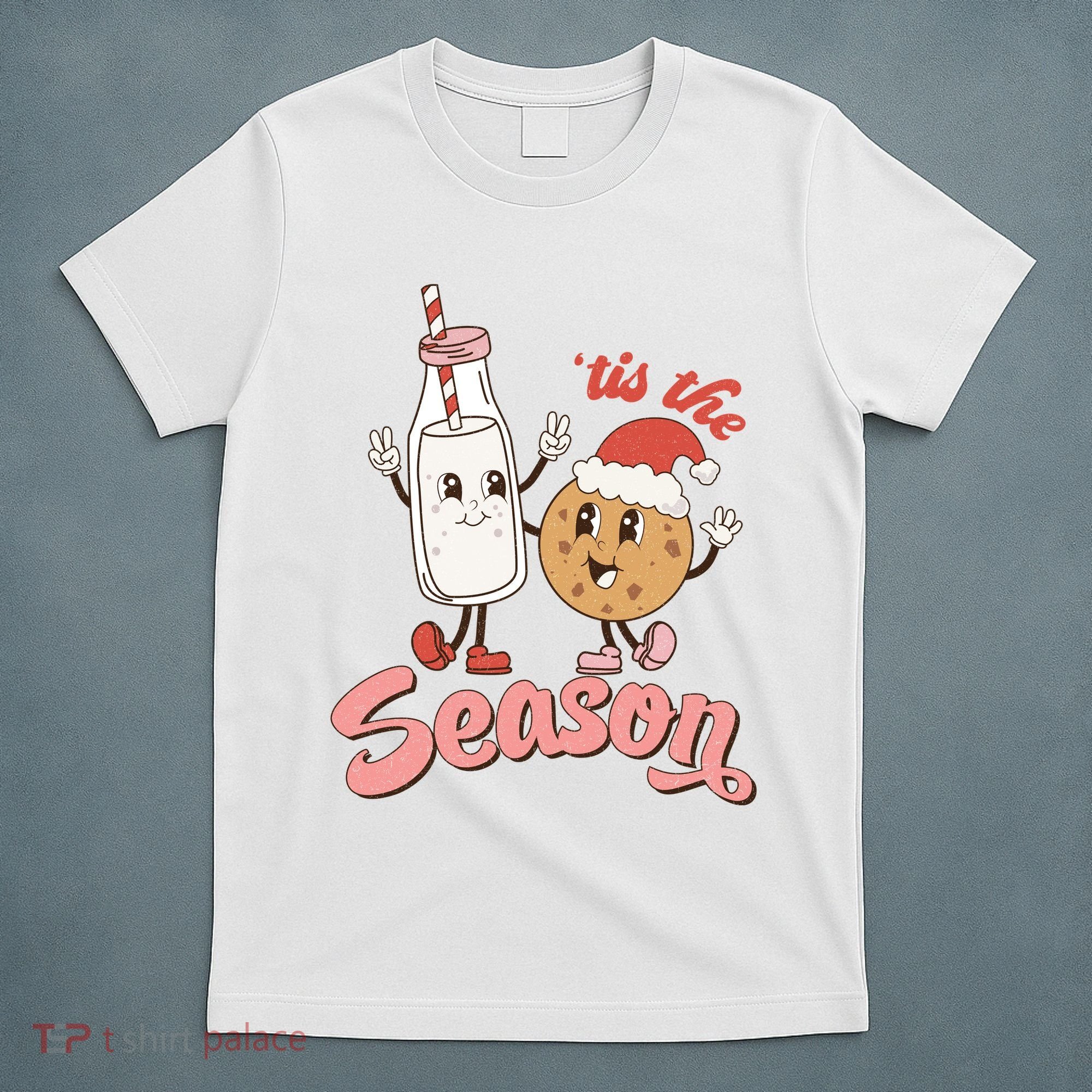 Tis The Season Christmas Santa Cookie T-Shirt