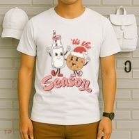 Tis The Season Christmas Santa Cookie T-Shirt thumb 6
