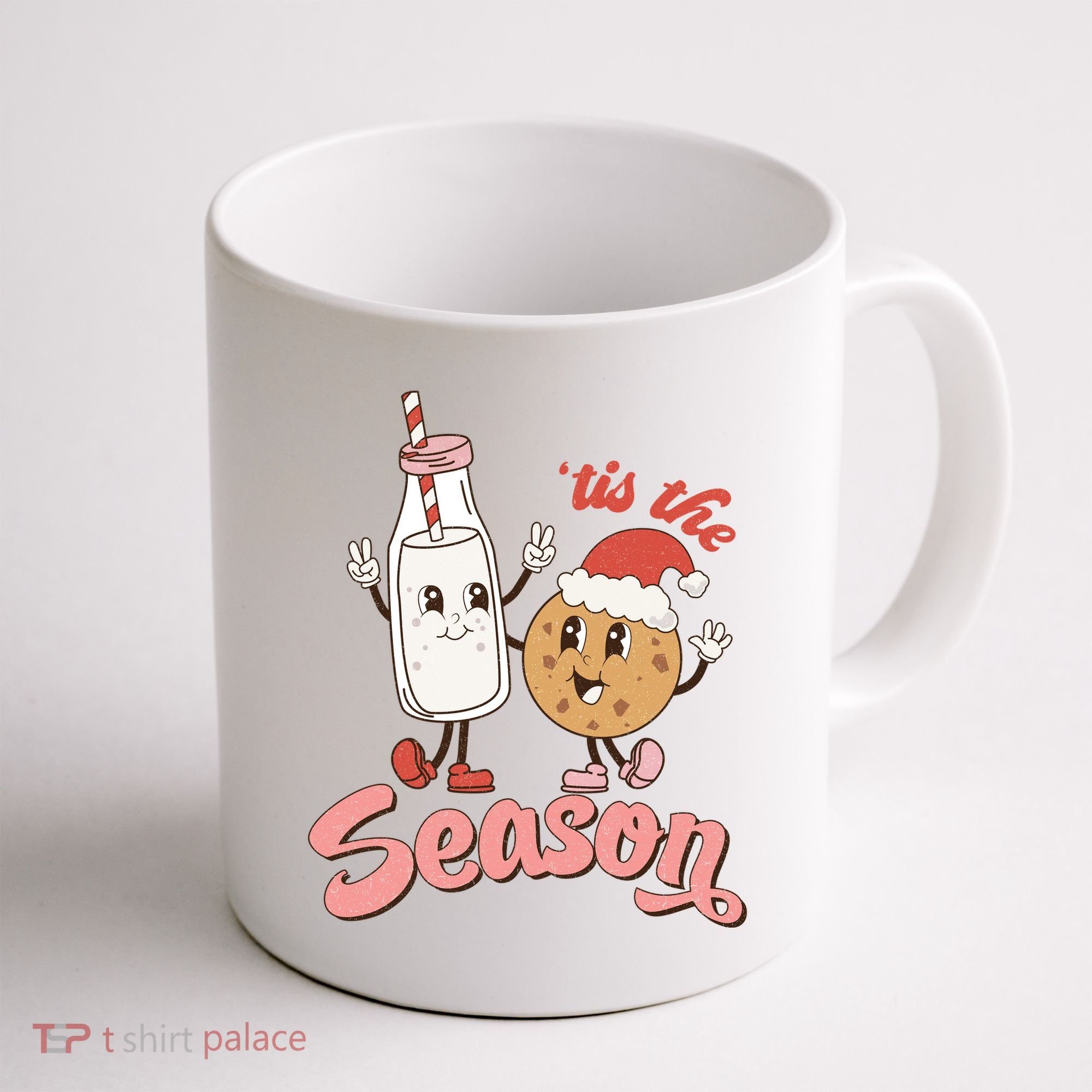 Tis The Season Christmas Santa Cookie Coffee Mug