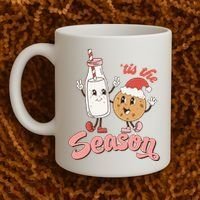 Tis The Season Christmas Santa Cookie Coffee Mug thumb 2