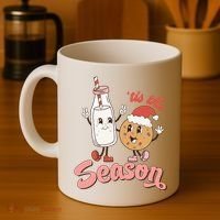Tis The Season Christmas Santa Cookie Coffee Mug thumb 4