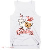 Tis The Season Christmas Santa Cookie Tank Top thumb 0