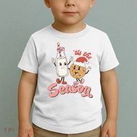 Tis The Season Christmas Santa Cookie Toddler T-Shirt thumb 2