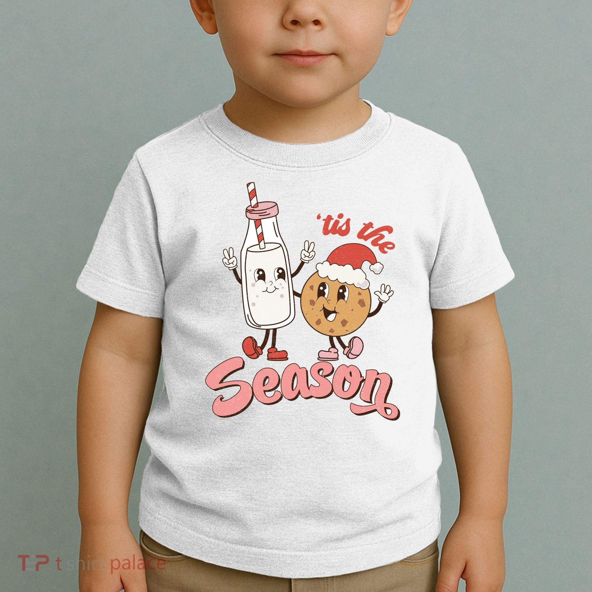 Tis The Season Christmas Santa Cookie Toddler T-Shirt