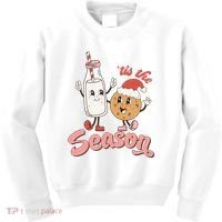 Tis The Season Christmas Santa Cookie Kids Sweatshirt thumb 0