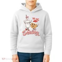 Tis The Season Christmas Santa Cookie Kids Hoodie thumb 4