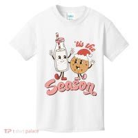 Tis The Season Christmas Santa Cookie Kids T-Shirt thumb 0